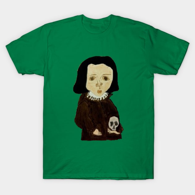 funny cute weird medieval kid painting T-Shirt by Wiwis1